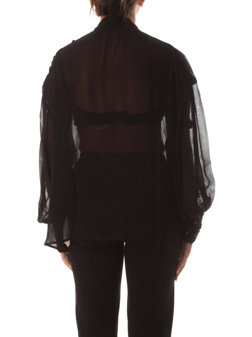 Iblues ARLETTE blusa ricamata da donna black