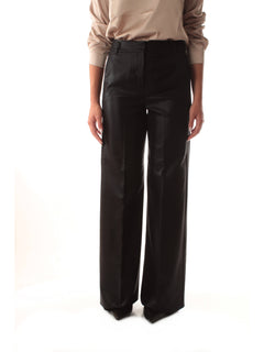 Iblues SPALATO pantalone wide leg da donna nero