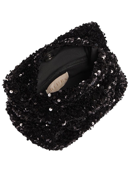 Iblues LIPARI borsa in paillettes da donna nero