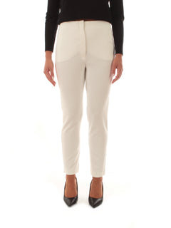 Iblues TRACIA pantaloni semiaderenti da donna bianco