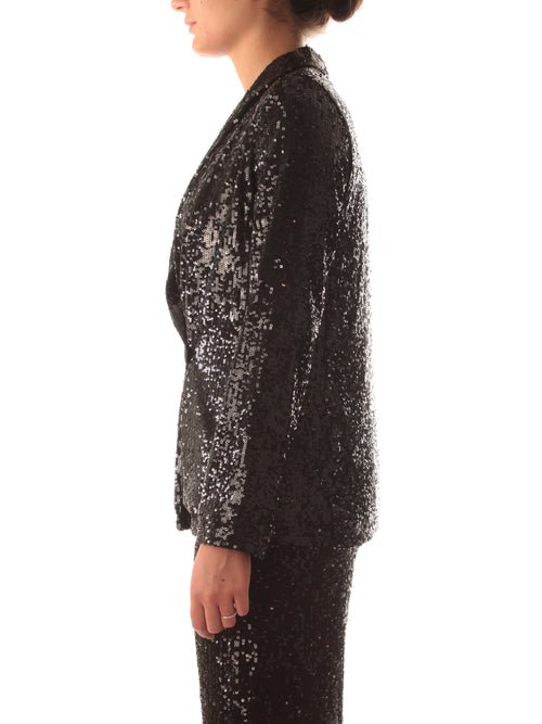 Iblues ATTINIA blazer in paillettes da donna nero