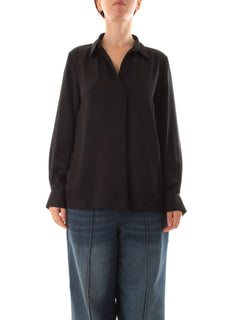 Gaia Life blusa in raso da donna nero