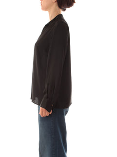 Gaia Life blusa in raso da donna nero