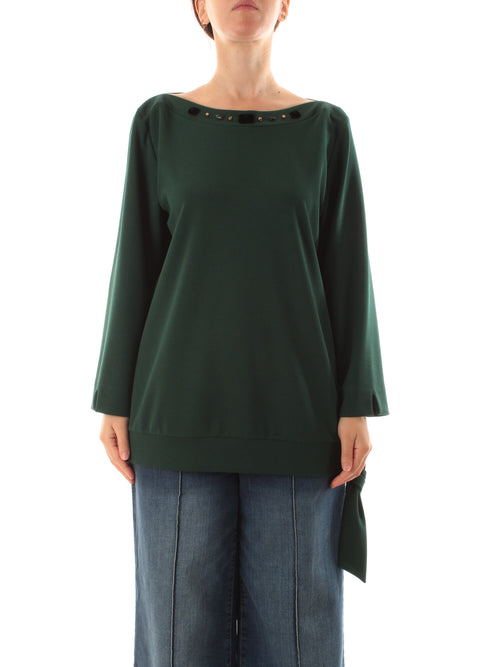 Gaia life blusa da donna verde bosco