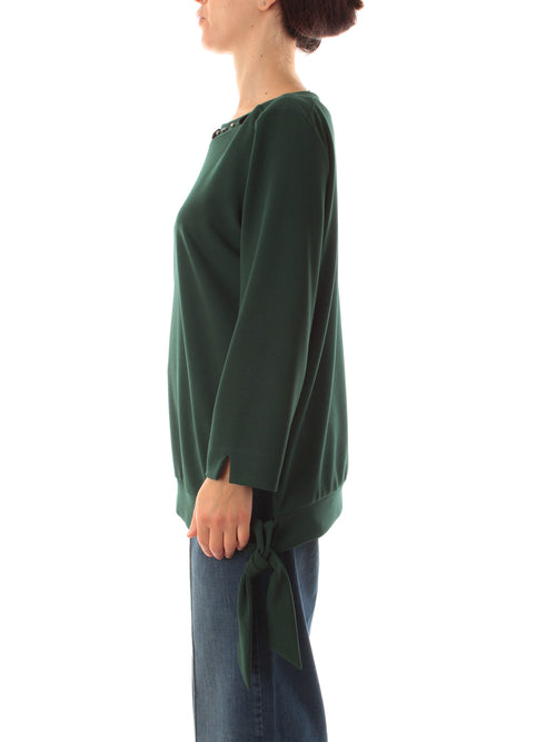 Gaia life blusa da donna verde bosco