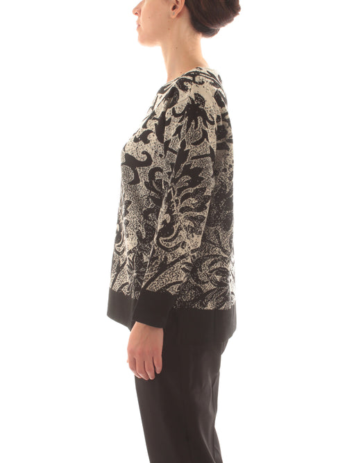 Gaia Life maglia jacquard da donna nero