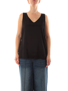 Elena Mirò top in raso da donna nero