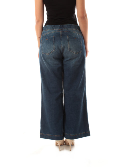 Elena Mirò jeans pull on da donna blu