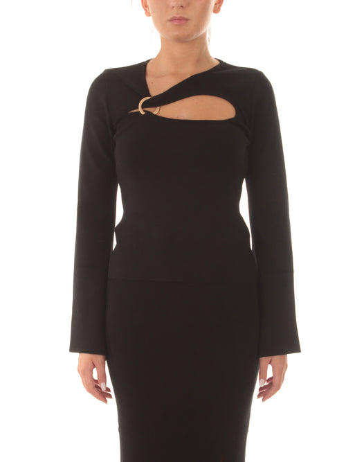 Akep maglia cut out da donna nero