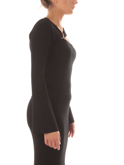 Akep maglia cut out da donna nero