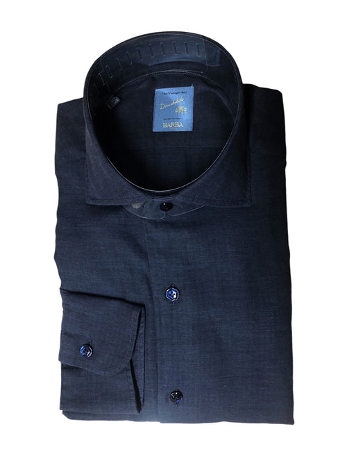 Barba camicia Dandy Life da uomo blu navy