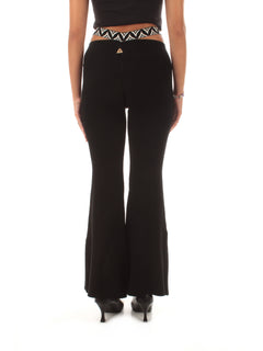 Akep pantalone flare da donna nero