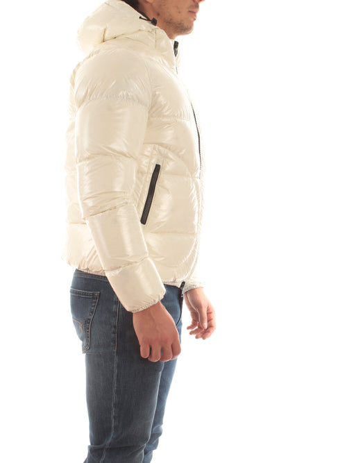 Herno bomber in gloss da uomo bianco