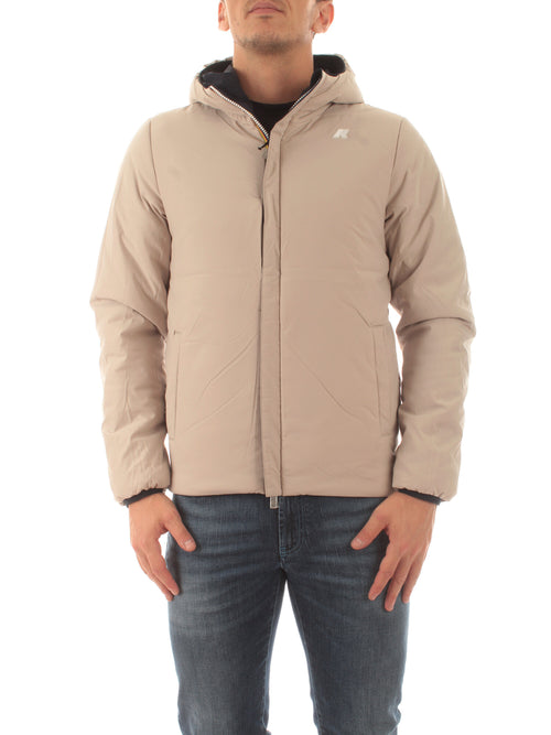 K-Way JACK ST WARM DOUBLE giacca da uomo BEIGE GREY