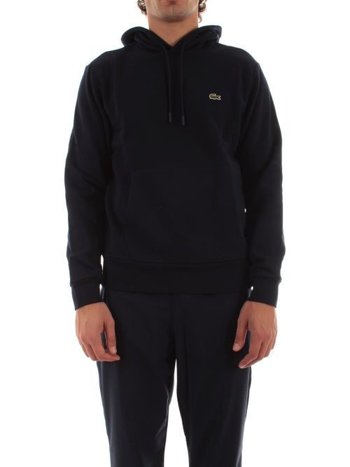 Lacoste felpa con cappuccio jogger da uomo blu navy