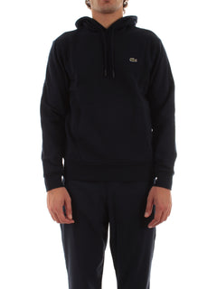 Lacoste felpa con cappuccio jogger da uomo blu navy
