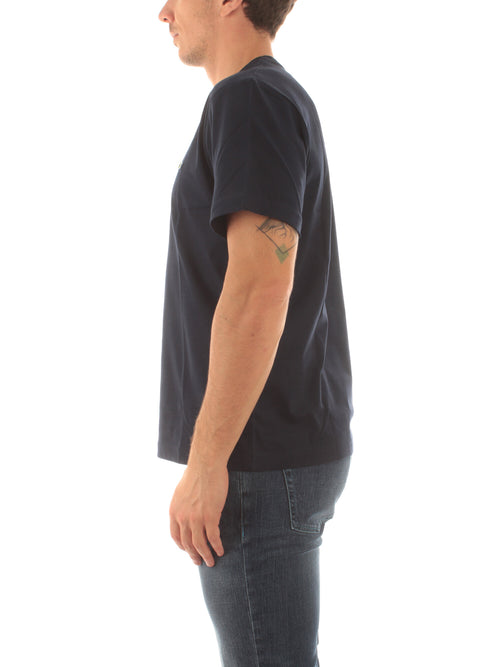 Lacoste T-shirt dal taglio classico in jersey da uomo blu navy