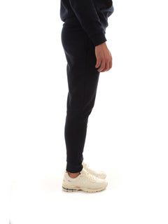 Lacoste pantaloni sportivi in felpa di cotone da uomo blu navy