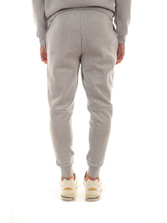 Lacoste pantaloni sportivi in felpa di cotone da uomo grigio chine