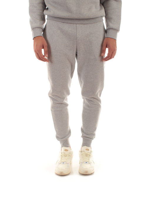 Lacoste pantaloni sportivi in felpa di cotone da uomo grigio chine