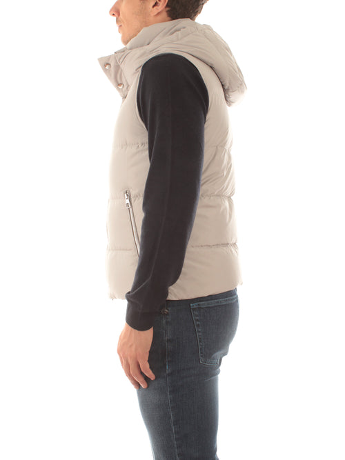 Montecore gilet imbottito da uomo pearl grey