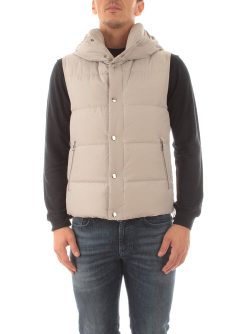 Montecore gilet imbottito da uomo pearl grey