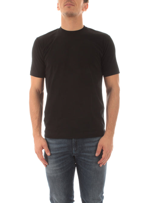 Mazzarelli PUGLIA T-shirt in cotone da uomo nero