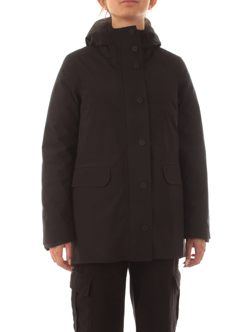 RRD-ROBERTO RICCI DESIGNS COLOR DETACHABLE PARKA DA DONNA NERO