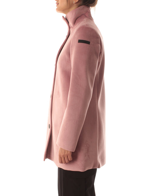 RRD-ROBERTO RICCI DESIGNS VELVET NEO COAT DA DONNA ROSA