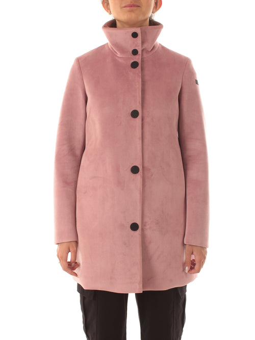 RRD-ROBERTO RICCI DESIGNS VELVET NEO COAT DA DONNA ROSA