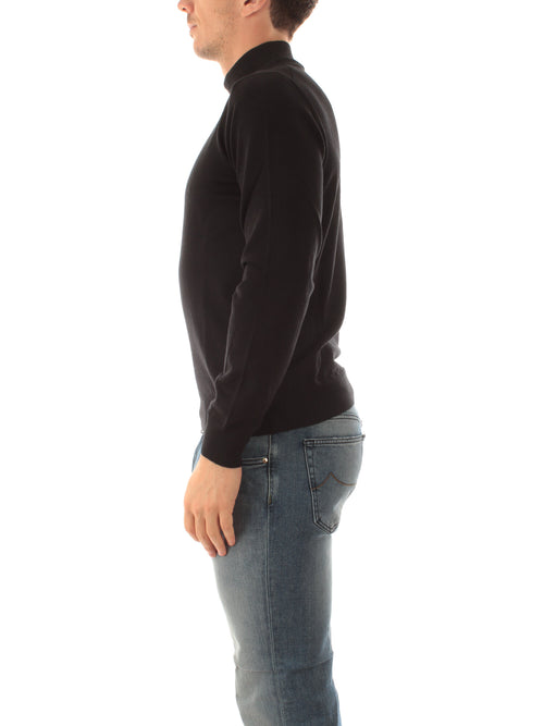 Tagliatore maglia lupetto nero da uomo