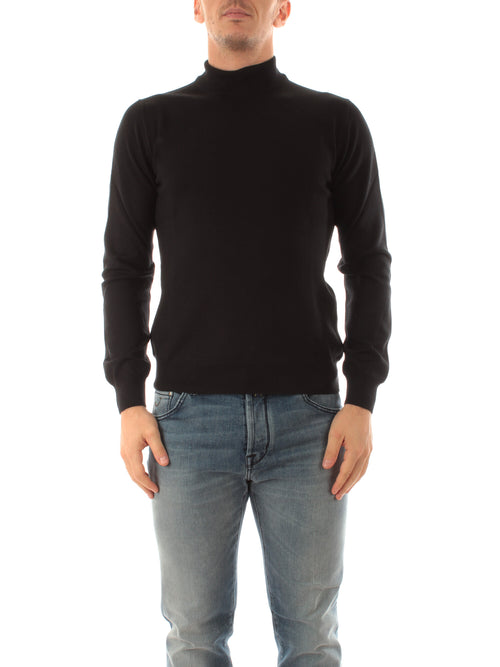 Tagliatore maglia lupetto nero da uomo