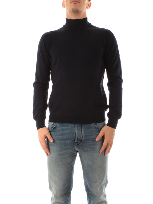 Tagliatore maglia lupetto da uomo blu