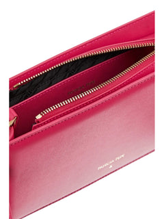 Patrizia Pepe borsa a tracolla in pelle rosa orchid da donna