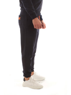 Sun 68 LONG PANT PATCH FLUO joggers da uomo navy blue