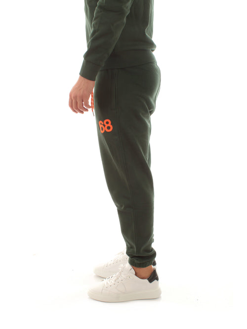 Sun 68 LONG PANT PATCH FLUO joggers da uomo verde