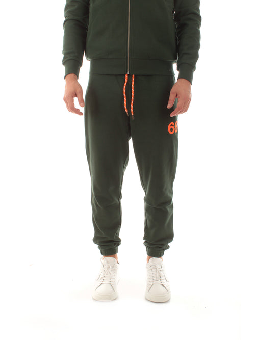 Sun 68 LONG PANT PATCH FLUO joggers da uomo verde