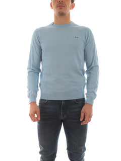 Sun 68 maglia girocollo da uomo sky blue