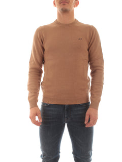 Sun 68 maglia SOLID WARM da uomo beige