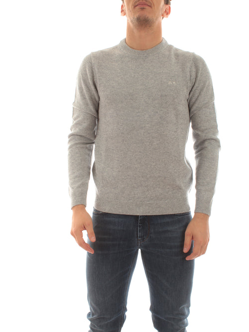 Sun 68 maglia SOLID WARM da uomo grigio