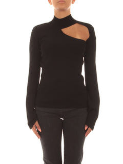 Patrizia Pepe maglia lupetto con cut-out da donna nero