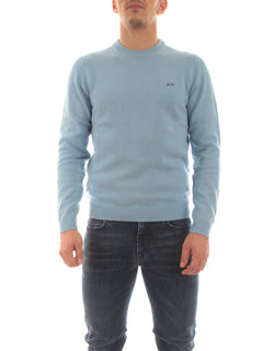 Sun 68 maglia SOLID WARM da uomo sky blue