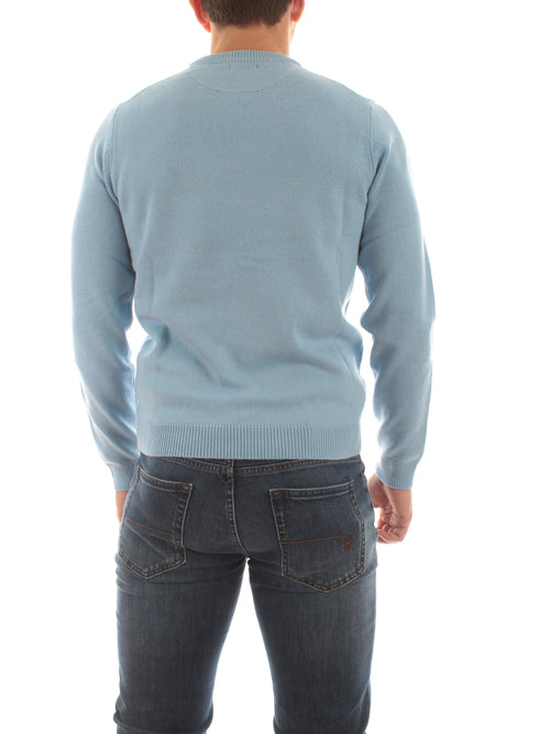 Sun 68 maglia SOLID WARM da uomo sky blue