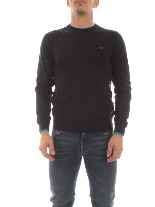 Sun 68 maglia da uomo navy blue