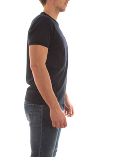 Sun 68 T-shirt solid luxury da uomo navy blue