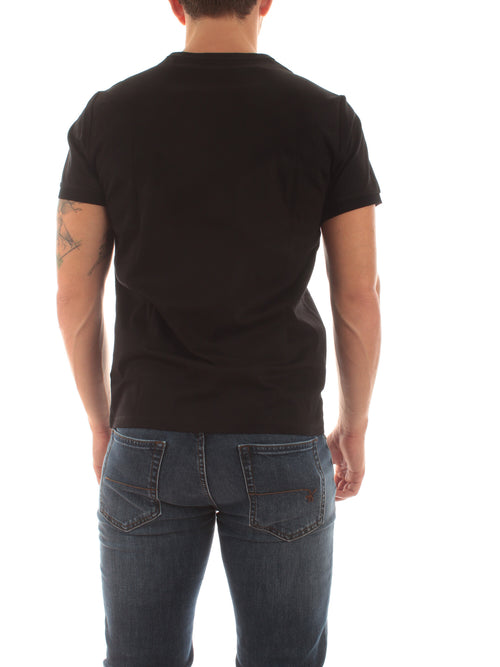 Sun 68 T-shirt solid luxury da uomo nero