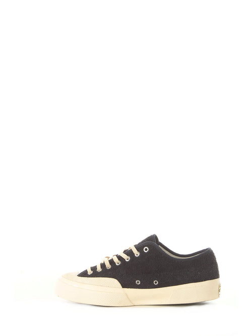 Superga 2432 WORKS HAIRY SUEDE SNEAKER NAVY/OFF WHITE