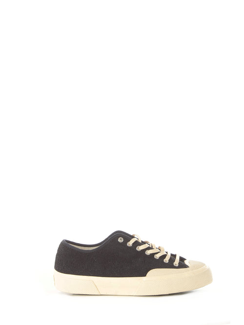 Superga 2432 WORKS HAIRY SUEDE SNEAKER NAVY/OFF WHITE