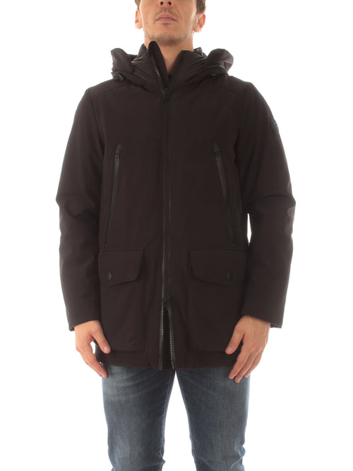 Woolrich PARKA IN TECH SOFTSHELL DA UOMO BLACK