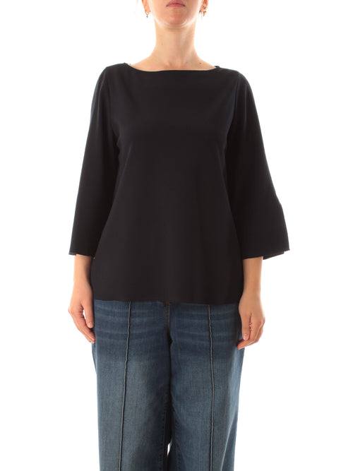 Luisa Viola blusa da donna blu